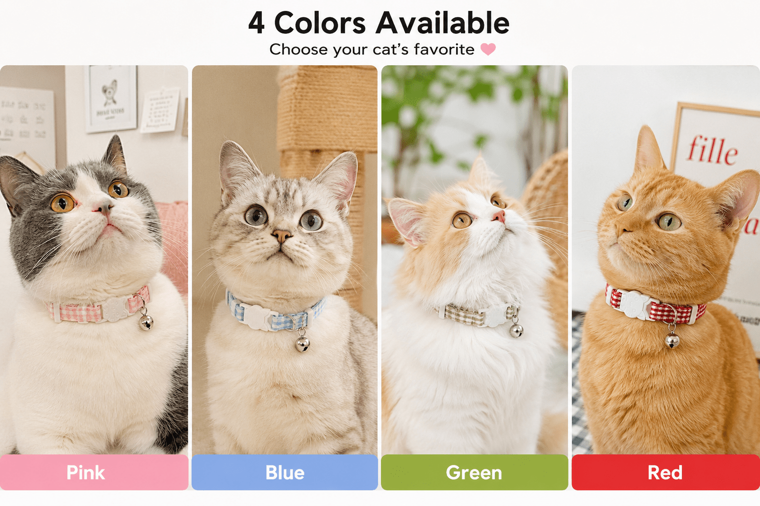 Everyday Gingham Cat Collar - The Purrist