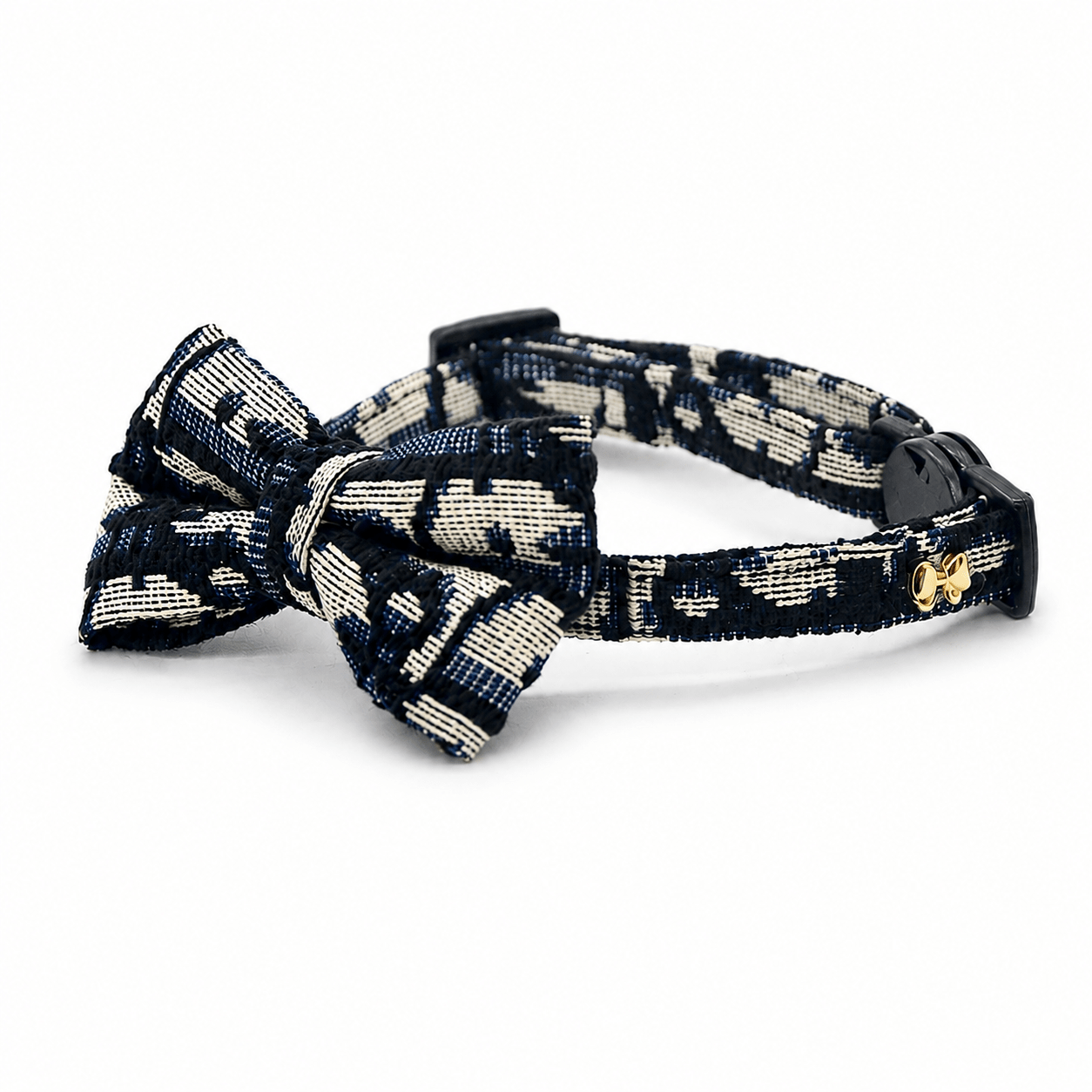 Midnight Plaid Bowtie Cat Collar - The Purrist