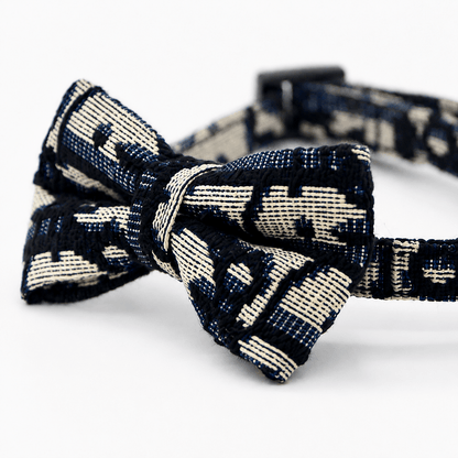 Midnight Plaid Bowtie Cat Collar - The Purrist