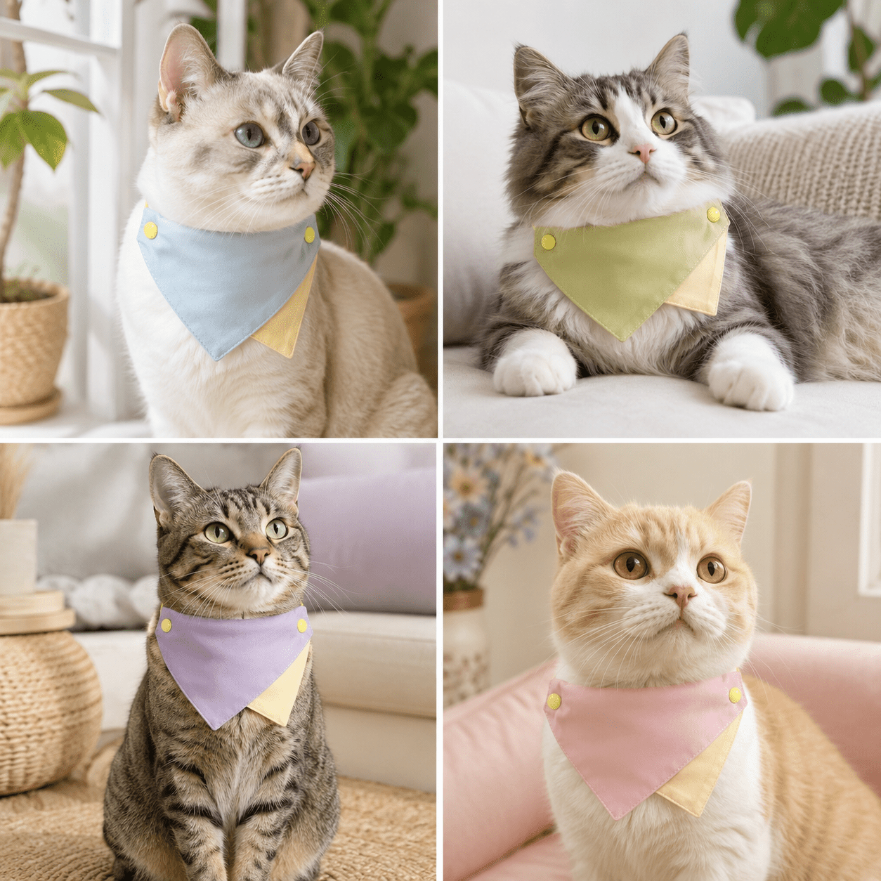 Soft Stretch Cat Bandana - The Purrist